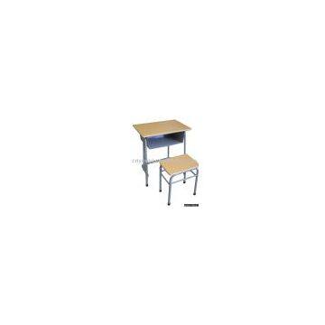 School desk and chair