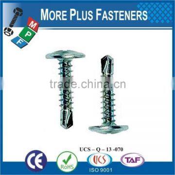 Made In Taiwan Modified Truss Head Wafer Head Phillips Drive Self Drilling Stainless Steel Zinc photo-5