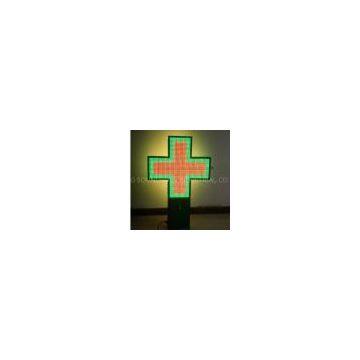 P20 Outdoor Full Color Pharmacy Led Cross Display Signs With 3D Animation