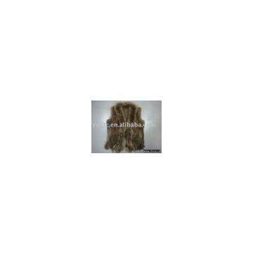 Lady's rabbit fur vest