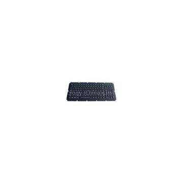 IP65 dynamic rated ruggedized rubber silicone industrial backlight pc keyboard with numeric keys and