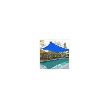 Blue 600D Polyester Swimming Pool sun shades Outdoor Rectangular Sun Sail