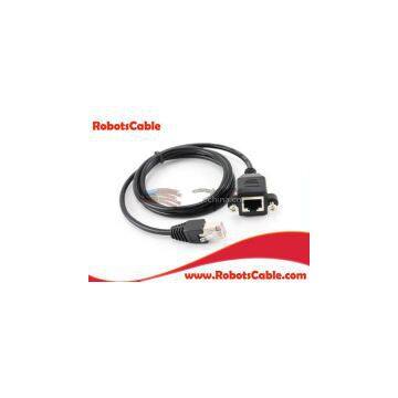 Cat5e RJ45 Ethernet Network Screw Panel Mount Extension Cable