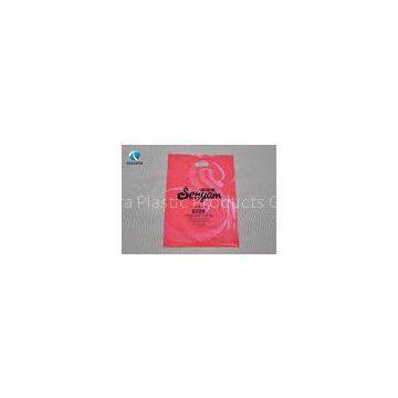 Die cut handle Polythene Clothes Bags , merchandise plastic handle bags