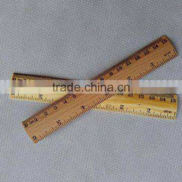 Children Wood Educational Tools Wooden Ruler 15cm photo-3