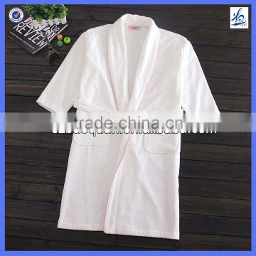 couples bathrobe for hotel or cotton towel bathrobe fabric