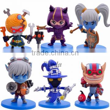 League of Legends Collectible Model Toy LOL Q version action figure About del set of 6pcs PVC figure