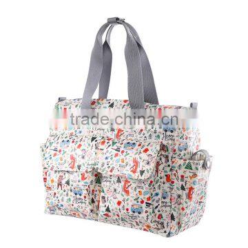 Wholesale New Fashion Canvas Cotton Diaper Bag for Ipad or Laptop photo-2