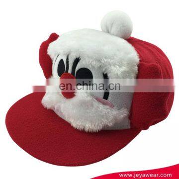 Wholesale hip hop snapback red cartoon character fur cap hat for kids plain snapback