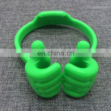 hot promotion novelty funny thumb shaped holder ok stand for universal mobile phone