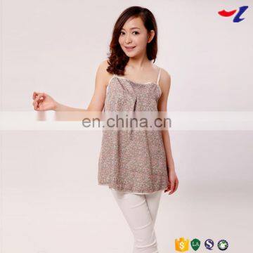 print silver fiber radiation maternity camisole dress for pregnant women