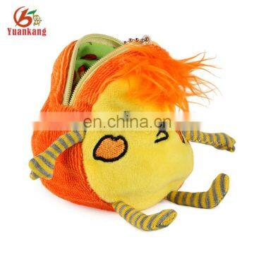 ICTI certificate factory plush fruit orange change purse