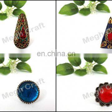 Women Afghan Kuchi Tribal Ring- Banjara Boho Gypsy Indian Nepal Ring-Banjara Handmade rings