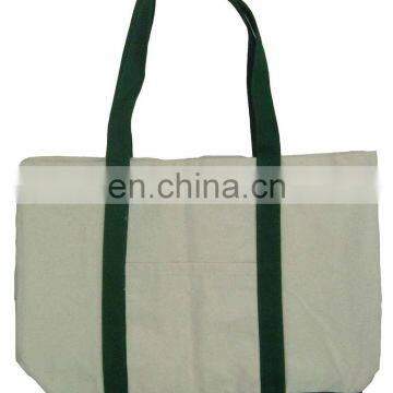 Cheap recyclable cotton canvas tote bag shopping handbag