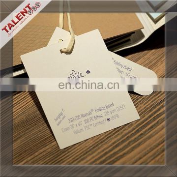 custom classic paper price hang tag for garment