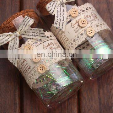 New Arrived Lace Button Bow-knot Wishing Bottle With Led Light Lucky Bottle Cork photo-4