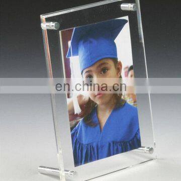 Fixture shopping Displays 4 x 6 Acrylic Photo Holder,graduation picture photo frame