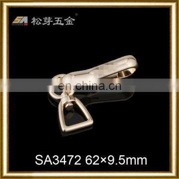 High quality zinc alloy metal gold zipper puller