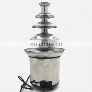 4 Layer 4-Tier Family Chocolate Fuente Machine Electric Chocolate Fountain Chocolate Heating Waterfall Machine