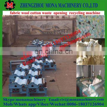 New design Automatic cotton waste opening machinery line tearing fiber making machine