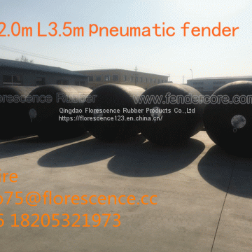 D2.5mL3.5m ship marine floating fender to Lithuania