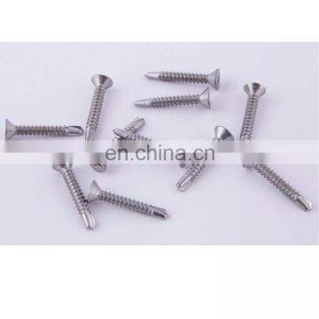 carbon steel galvanized din7504 hex head self drilling tail screw