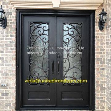 #006 Popular Custom Wrought Iron Door