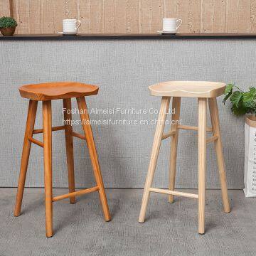 Wholesale china modern bar furniture kitchen high wooden bar stool