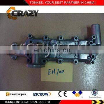 Diesel engine part HINO EH700 oil cooler cover,HINO engine oil cooler cover EH700 for excavator