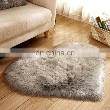 100% Polyester Imitation fake fur wool decorative carpets