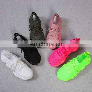 Women sports shoes Straps Female Girl Running Shoes Sneakers Solid color Platform casual shoes