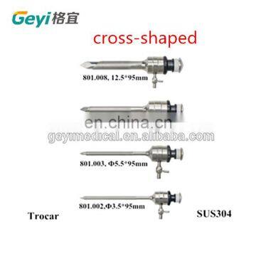 Laparoscopic Reusable Surgical Trocars 5mm Cross Shaped Trocar photo-5