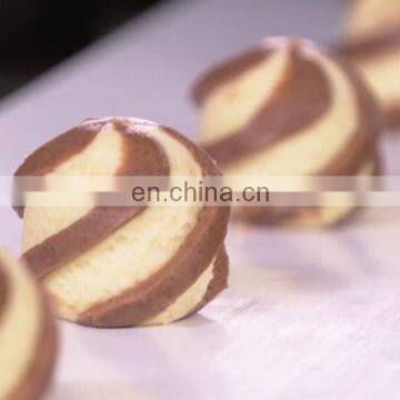 Automatic Twist Biscuits Double Filled Cookies Encrusting Machine photo-3