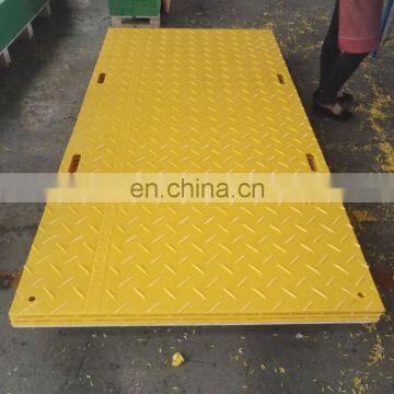 Hdpe extruded board bog mat track mat road way system durable antslip HDPE temporary road mats