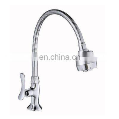 New style Wall mounted Black silicone flexible pipe kitchen faucet