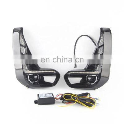 Led DRL Daytime Running Lights Turn Signal Amber Turn Signal Driving Fog Lamp for Toyota Hilux Accessories Revo Rocco 20-21 photo-5