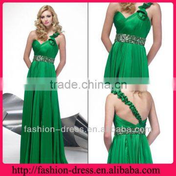 2013 Traditional Sweetheart Neckline Beading Floor Length One Shoulder Prom Dress