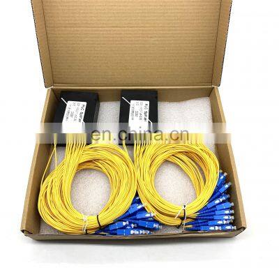 FTTH 1*16SC UPC Bare Type Fiber Optic Equipment Used for FDB PLC Splitter Single Mode ABS Box Module Optical PLC Optic Splitter photo-5