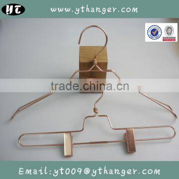 HA7010 hangers for clothes metal copper coat pants hanger