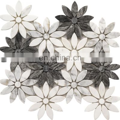 JBN Irregular Kitchen Backsplsh  Oem Irregular Chip Outdoor Piece Hotel Feature Stone Mosaic Tiles