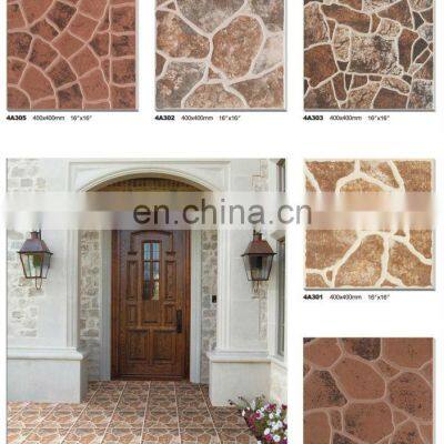 villa garden tiles anti-slip ceramic floor tiles 400x400mm 16x16 ceramic floor tiles