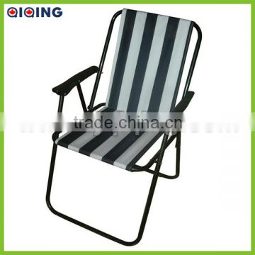 High back spring chair with foldable steel frame HQ-1030D