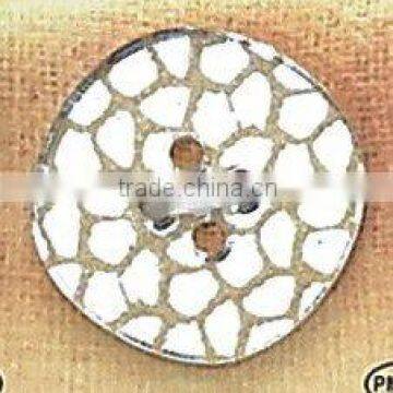 4-hole round imitation mirror button