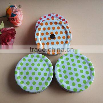 tinplate screw cap with plastic straw