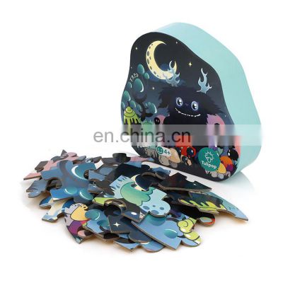 china supplier toys Special-shaped paper round jigsaw puzzles