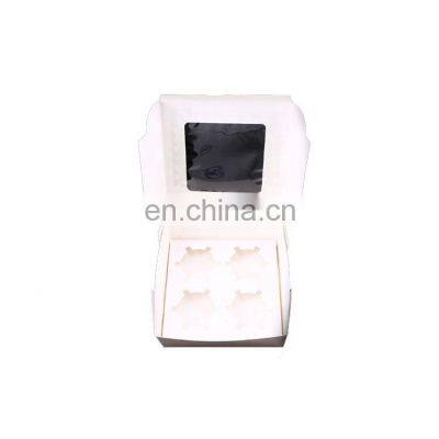 Kraft Paper Box Holes Cupcake Box With Window Dessert Macaron Cookies Candy Snacks Packing for Gift Party photo-5