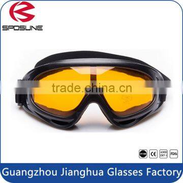 big orange PC lens blue light blocking motorcycle goggles