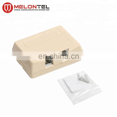 MT-5801-2  dual port 2 port RJ11 outlet Telephone outlet RJ11 distribution box