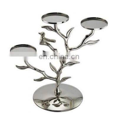 silver plated candle holder