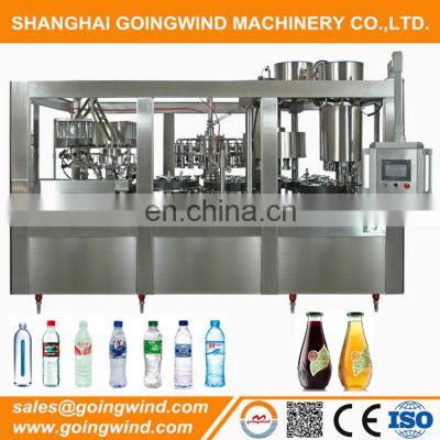 Auto water bottling equipment drinks fruit juice automatic bottle washing filling capping machine cheap prices for sale